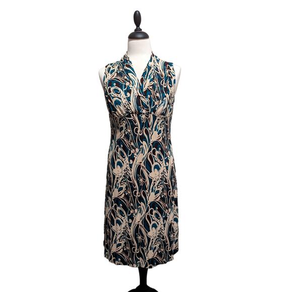 Perseption Sleeveless Faux Wrap Dress Size Petite L - Picture 1 of 4